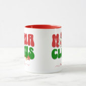 ママクロースカスタムクリスマスレトロGroovy マグカップ (中央)