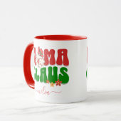 ママクロースカスタムクリスマスレトロGroovy マグカップ (正面左)