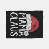 ママクロースクリスマスコスチュームギフトサンタマッチングF フリースブランケット (正面(横))