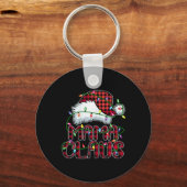 ママクロースクリスマスライトパジャマファミリーマッチング キーホルダー (正面)
