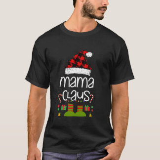 ママクロースマッチングファミリーおもしろいグループクリスマスM Tシャツ