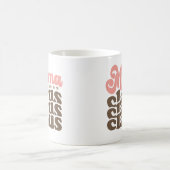 ママクロースレトログルービークリスマスホリデー コーヒーマグカップ (中央)