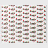 ママクロース装飾デザインクリスマス ラッピングペーパー (フラット)