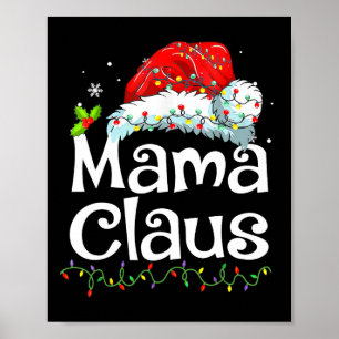 ママクロース クリスマス パジャマ ファミリーマッチング クリスマスパーティー ポスター