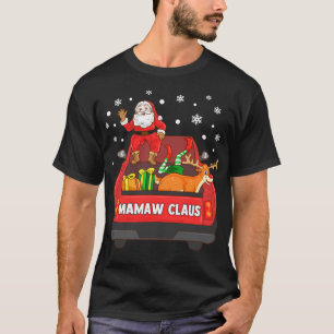 ママクロース 赤 トラック サンタ トナカイ クリスマス Tシャツ