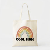 ママクールレインボートートバッグ、ママのためのレトロギフト トートバッグ (正面)