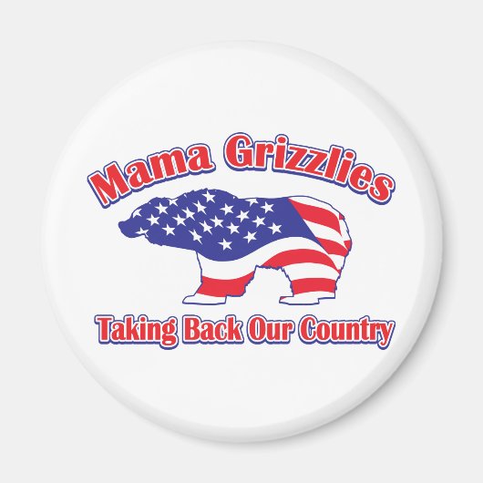 ママグリズリー マグネット (正面)