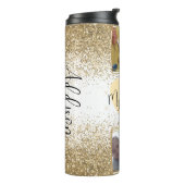 ママグリッター名、4フォトファミリー タンブラー (回転左)