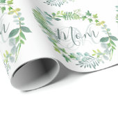 ママグリーンリーリーフリースマザーズデイ ラッピングペーパー (ロールコーナー)