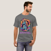 ママコーン妊娠ユニコーン母娘フー Tシャツ (正面フル)