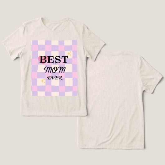 ママゴール：達成💖 トライブレンドＴシャツ (デザイン正面&裏面)