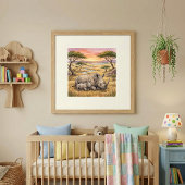 ママサイと赤ちゃんの寝室 ポスター