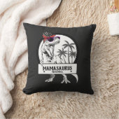 ママサウルスマムTレックスディーノおもしろい名前をカスタムする クッション (ブランケット)