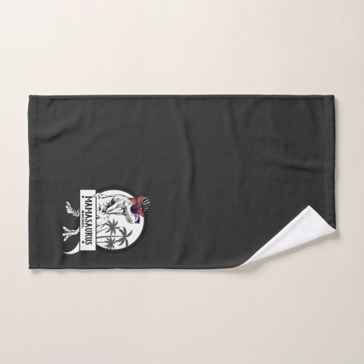 ママサウルスマムTレックスディーノおもしろい名前をカスタムする バスタオルセット (ハンドタオル)