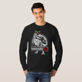 ママサウルスレックス恐竜ママサウルス自閉症アワレネ Tシャツ (正面フル)