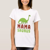 ママサウルス恐竜ブロントサウルス母の日 Tシャツ (正面)
