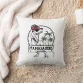 ママサウルス母Tレックスディーノおもしろい名前をカスタムするT-Shir クッション (ブランケット)