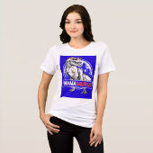 ママサウルス トライブレンドTシャツ (正面全面)
