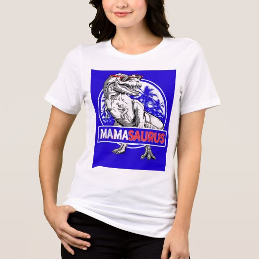 ママサウルス トライブレンドTシャツ (正面)