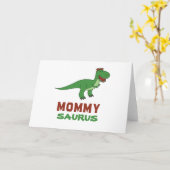 ママサウルス 恐竜 T-Rex ディノママ 母の日 カード (黄色い花)