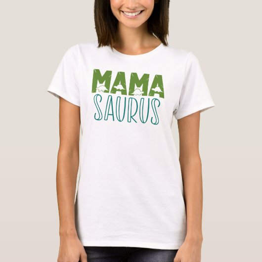 ママサウルス 母の日 Tシャツ (正面)