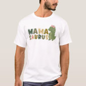 ママサウルス l ダディサウルス tシャツ (正面)