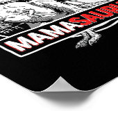 ママサウルスTレックスおもしろい恐竜ママサウルス ポスター (角)