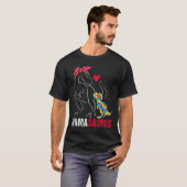 ママサウルスTレックス恐竜ママサウルス自閉症アウェア Tシャツ (正面フル)