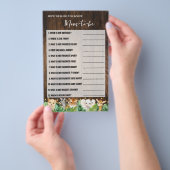 ママサファリ赤ちゃんシャワーのゲームをどれだけ知っているか チラシ (ハンドル)