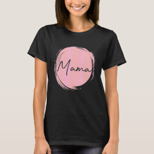 ママサークル女性用マママレタープリントマライフ Tシャツ