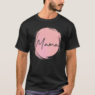 ママサークル女性用マママレタープリントマライフ Tシャツ