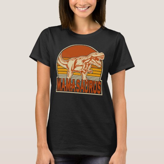 ママザウルス 楽しい母の日ギフト ベストマムズライフ Tシャツ (正面)