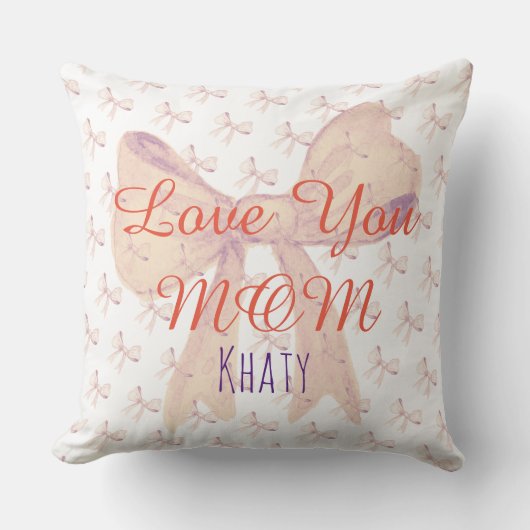 ママザーズユニークデーエレガントモダンを愛する クッション (正面)