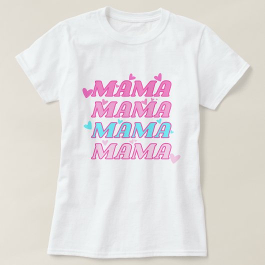 ママシャツ母シャツバレンタインのシャツ Tシャツ (デザイン正面)