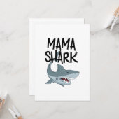 ママシャークおもしろいマザーズ・デイ・ギフト カード (正面/裏面インサイチュ)