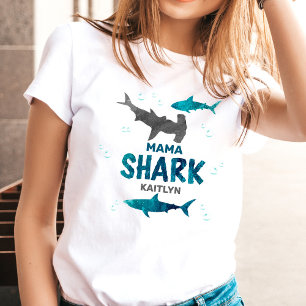ママシャーク 親の年齢誕生日 Tシャツ