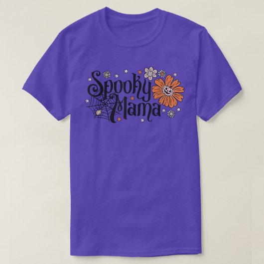 ママシャ不気味ツレトロヴィンテージGroovyママ魔女H Tシャツ (デザイン正面)