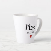 ママシンプルエスト。リトルハートカスタム カフェラテマグ (右アングル)