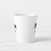 ママシンプルエスト。リトルハートカスタム カフェラテマグ (正面)