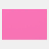 ママジカルピンクキッチュ水色Ditsyクリスマス ラッピングペーパーシート (正面3)