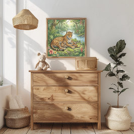 ママジャガーと子グマの保育園 ポスター