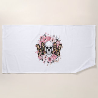 ママスカルママヒョウスカル ビーチタオル