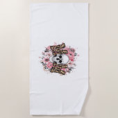 ママスカルママヒョウスカル ビーチタオル (正面)