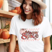 ママスパイス秋レトロパンプキンピンク トライブレンドTシャツ