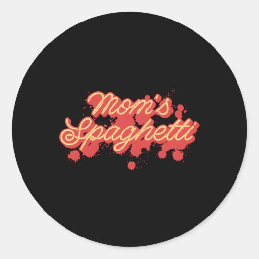 ママスパゲッティミートボールトマトソース母Da ラウンドシール (正面)