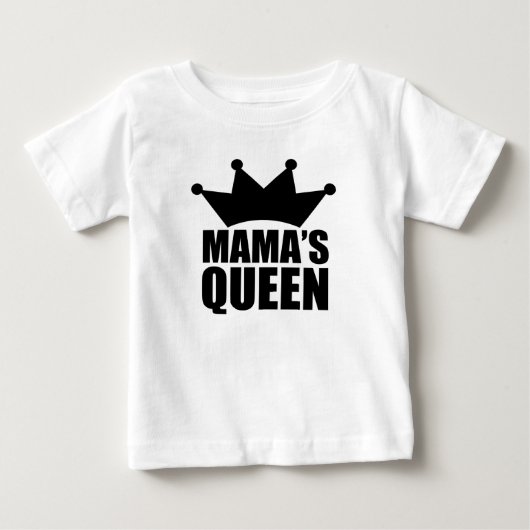 ママスベビー女王 ベビーTシャツ (正面)