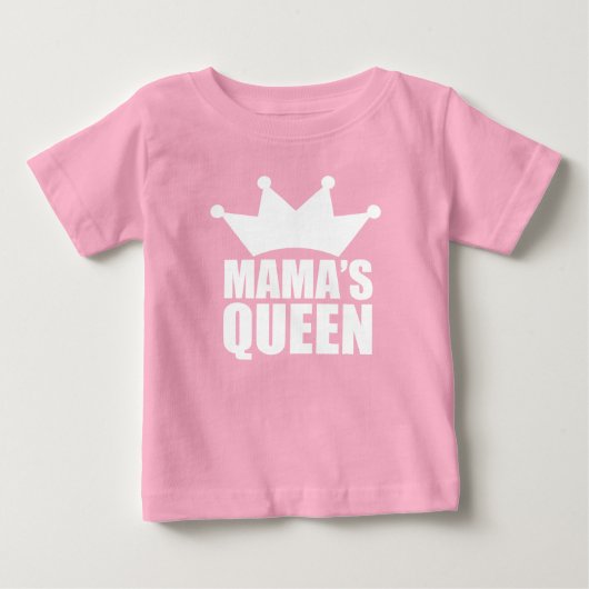 ママスベビー女王 ベビーTシャツ (正面)