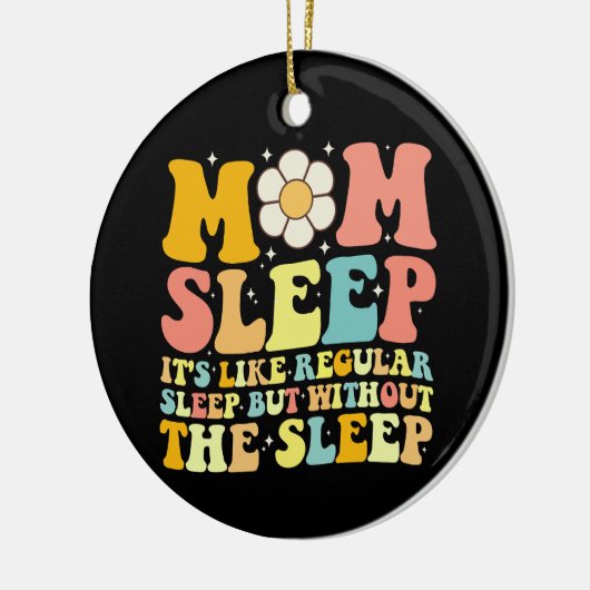 ママスリープマおもしろいマザーズデイグルービーレトロ セラミックオーナメント (左)