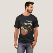 ママスロスパズルピース自閉症啓発Mo Tシャツ (正面フル)