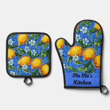 ママズキッチンブルーとイエロー